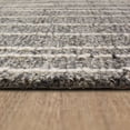thumbnail image 5 of Mainstays Wool Lines Plush Indoor Fade Resistant Tufted Area Rug, Grey, 5' x 7', 5 of 6