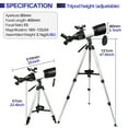 Telescope，80/400mm Large Aperture Telescope for Astronomy Beginners