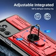 thumbnail image 6 of Elegant Choise Case for Samsung Galaxy A55/A25/A15 5G 6.5inch Card Slot Wallet Case Finger Ring Holder Phone Cover, Red, 6 of 14