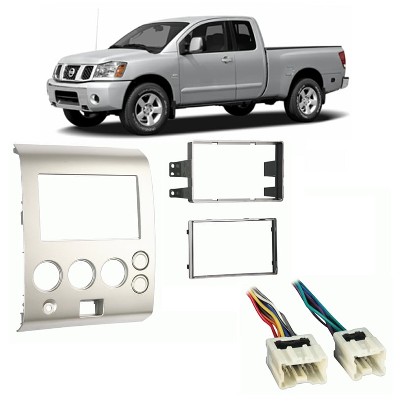 2005 Nissan Titan 3 Item CACHÉ KIT887 Bundle with Car Stereo Installation Kit for 2004 for Double Din Radio Receivers in Dash Mounting Kit Harness 
