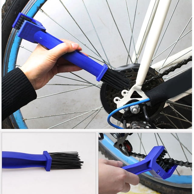 Kit De Limpiador De Cadena De Bicicleta, Kit De Fregado De Cepillos De Cadena De Bicicleta Portátil ABS Resistente Al Desgaste Respetuoso Con El Medio Ambiente Para Bicicleta De