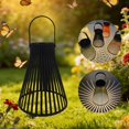 thumbnail image 1 of Linterna solar decorativa y práctica para exteriores, ideal para balcones y jardines. Negro, 1 of 8