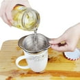 thumbnail image 3 of Stainless Steel Can Strainer, 4.5 x 3.6 x 1 inch, Drains Liquids from Canned Food, Ideal for Kitchen Prep and On-the-Go Snacks, 3 of 8