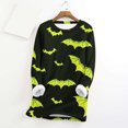 thumbnail image 1 of Hauts Grande Taille pour Femmes Style Décontracté d'Hiver Mode sous-Vêtements Chauds en Peluche Manches Longues Col Rond Chandails en Molleton d'Halloween pour Femmes en Solde, 1 of 4