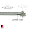 thumbnail image 4 of KEENEY  1-1/4 in. Classic Stainless Steel Grab Bar, Exposed with Safety Grip 48", 4 of 5