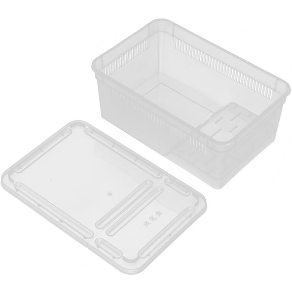 UPOUART 1Pcs Transparent Plastic Turtle Carrier Box For Turtle Habitat With Easy To Clean Feature