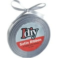 thumbnail image 2 of Idiy Satin Ribbon - .1/4, 50 Yards (Silver) - Great for DIY Crafts, Gift Wrapping, Wedding Decorations, Sewing Projects, Party, Decorative Embellishments, Hair Bows, Baby Showers, and More!, 2 of 5