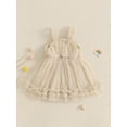 thumbnail image 6 of RUINIXCW Kids Toddler Baby Girl Summer Tulle Dress Birthday Cake Smash Outfit Baby Girls Photoshoot Outfits Sleeveless Mesh Ruffled Princess Birthday Baptism Wedding Party Dress, 6 of 9