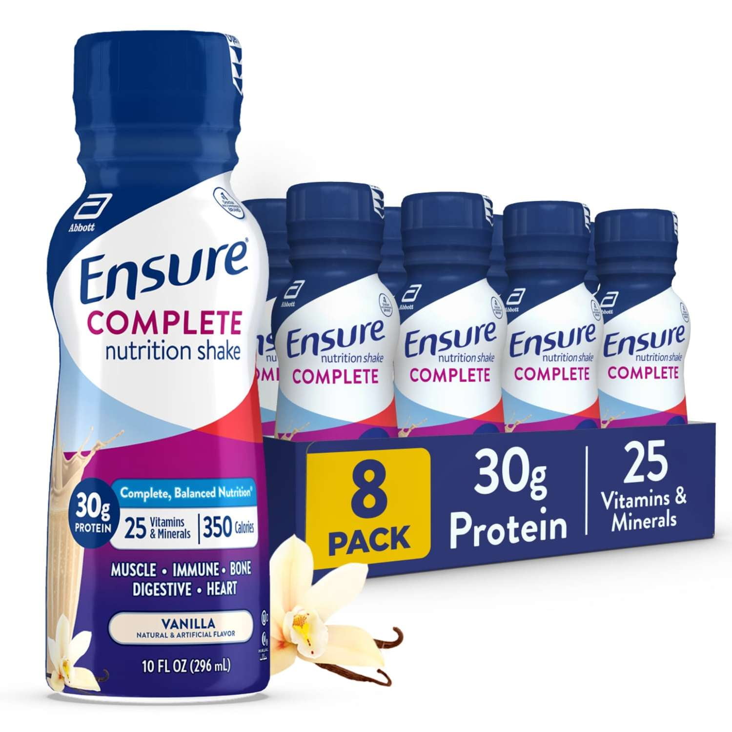 Ensure COMPLETE Nutrition Shake, 30g Protein, Vanilla, 10 fl oz—8 Pack