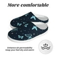 thumbnail image 6 of KLL Beautiful Butterflies Pattern Adult Unisex Cozy Slippers,Fuzzy Slip-on Slippers TPR Sole Slippers Comfort Plush Home Footwear for Indoor & Outdoor-11, 6 of 7