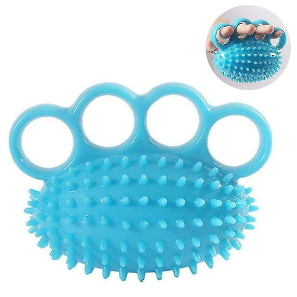 Handle Strengthening Ball 4 Finger Hand Recover Training Ball,blue