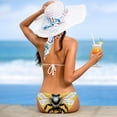 thumbnail image 5 of Starry Bees in the Sky Stylish Bikini Set with Detachable Sponge and Adjustable Strap, Two-Pack Swim Suits for Beach and Pool Parties, 5 of 6