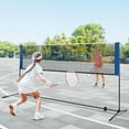 thumbnail image 2 of Costway 10FT Adjustable Badminton Net Set W/2 Shuttlecocks Portable Carry Bag, 2 of 9
