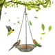 thumbnail image 3 of Comedero colgante de acrílico para pájaros para exteriores | Comedero acrílico reutilizable y duradero para aves silvestres | Fácil de llenar y limpiar | Apto para semillas y verduras | Comedero, 3 of 8