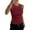 74#Wine, variant on Womens Tank Tops High Neck Sleeveless Ribbed Tank Casual Basic Thick Strap Slim Fitted Racerback Shirts Blue M
