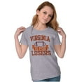 thumbnail image 3 of Virginia for Losers Funny Rivalry Womens Fitted Plus Size Graphic Tee Brisco Brands 2X, 3 of 5