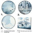 thumbnail image 3 of Designart "Quill Rendering Of Hongkong" Cityscapes Floater Framed Canvas Art Print, 3 of 7