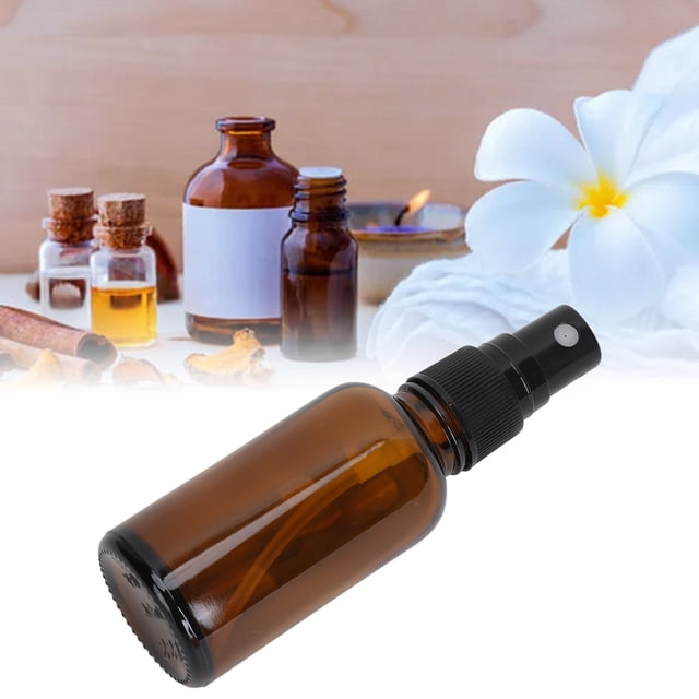 Botellas De Aceite Esencial Vacías De Color ámbar, 6 Botellas Dispensadoras De Aceite Esencial, Recargables, Seguras Y Portátiles Para Líquidos Cosméticos Para Viajes