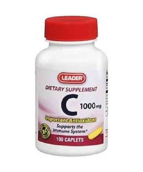 Leader Vitamin C 500mg Tablets, 100ct