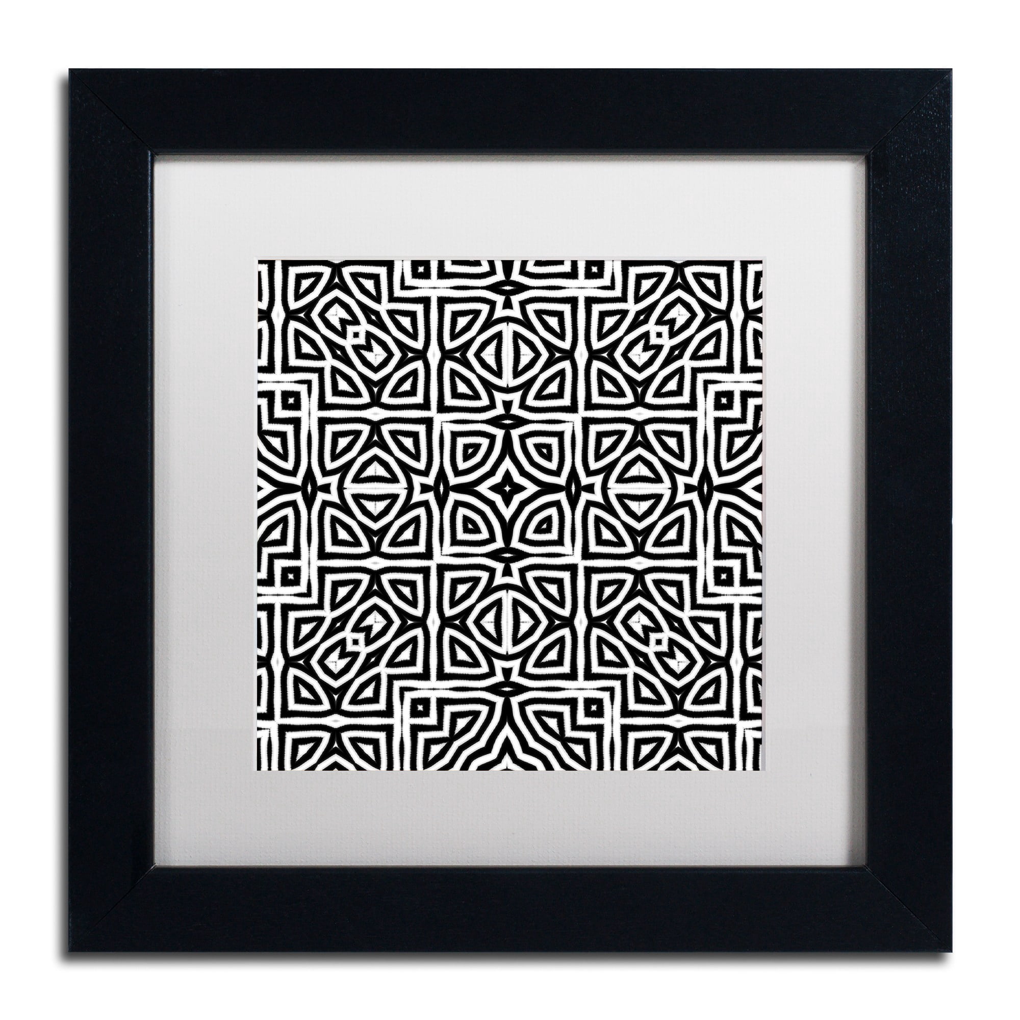Trademark Fine Art "Alhambra" Canvas Art by Color Bakery White Matte, Black Frame