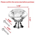 thumbnail image 2 of REGALWOVEN 10/20/30/40 Pcs 30mm Diamond Crystal Knobs Handle for Cabinet Drawer Cupboard, 2 of 7
