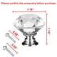 thumbnail image 2 of 1 / 10Pcs Cristalino Claro Perillas De Puertas De Cristal De Gabinete De Cajón De Muebles Perilla De Mango 30 mm Claro, 2 of 7