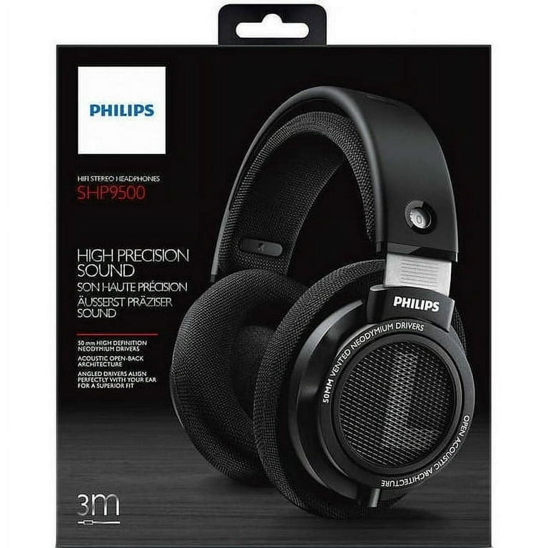 PHILIPS SHP9500 オープン型 ヘッドフォン Philips HiFi Stereo Headphone with 50mm Neodymium Driver
