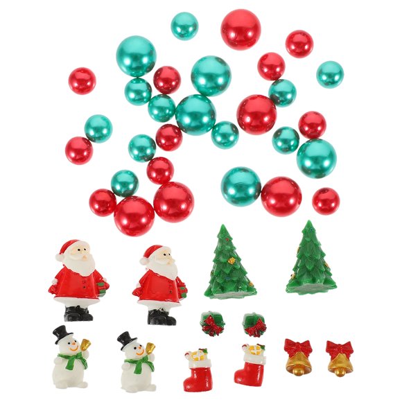 Minkissy 42 Pcs Round Acrylic Resin Pearls Vase Filler Ornaments for Diy Enthusiasts and Women