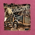 thumbnail image 2 of Wild Bobby, Big Rig Runner Trailer Truck Runnin Alone, Cars and Trucks, Men Graphic Tee, Vintage Heather Red, X-Large, 2 of 4