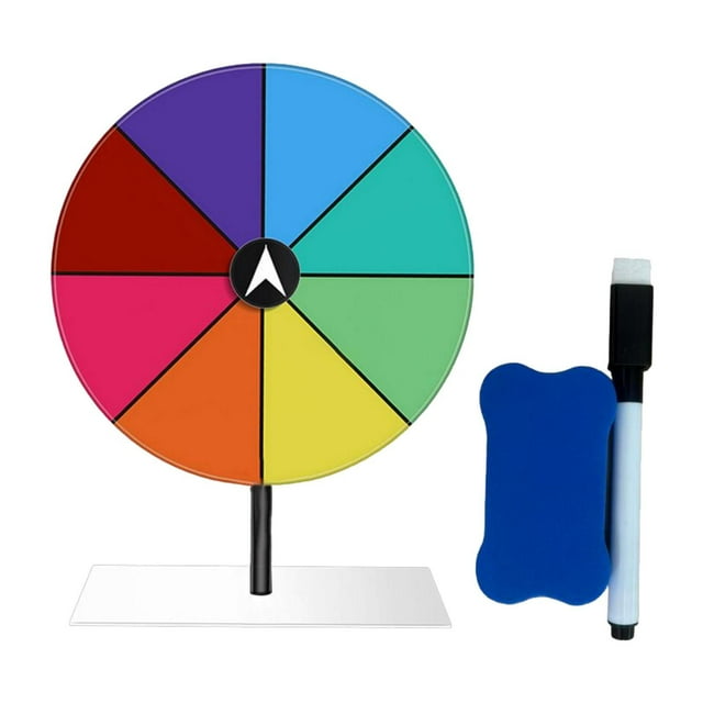 Rueda de ruleta con borrador de lápiz de borrado de lápiz Conjunto de premio de rueda portátil portátil para eventos de carnaval tiendas de fiestas en Base rectangular