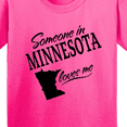 thumbnail image 4 of Inktastic Someone in Minnesota Loves Me Youth T-Shirt, 4 of 5