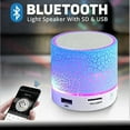 thumbnail image 2 of Mini Bluetooth Speaker Wireless Loudspeaker Crack LED SD Card USB Subwoofer Portable MP3 Music Sound Column for PC Mobile Phone, 2 of 9