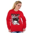 thumbnail image 5 of Cool Kanji Style Betty Boop Love Women Crewneck Sweatshirt Brisco Brands M, 5 of 6