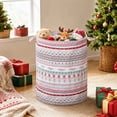 thumbnail image 6 of Christmas Storage Basket, Foldable Laundry Hamper with Waterproof Lining, Large Collapsible Bin for Blankets Toys, Festive Home Organizer, 6 of 7
