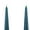 Forest Green, variant on Traditional Danish Style Pointed Taper Candles - 9 Inch - Pairs