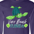thumbnail image 4 of Inktastic Vero Beach, Florida Happy Sea Turtle Long Sleeve T-Shirt, 4 of 5