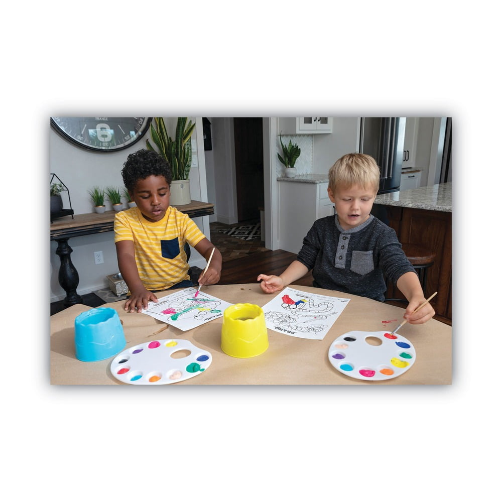 Prang Washable Paint, Assorted, 16 oz, 12 per Set