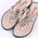 thumbnail image 5 of 1 par de sandalias planas para mujer, chanclas informales de verano, ligeras para caminar, 5 of 5
