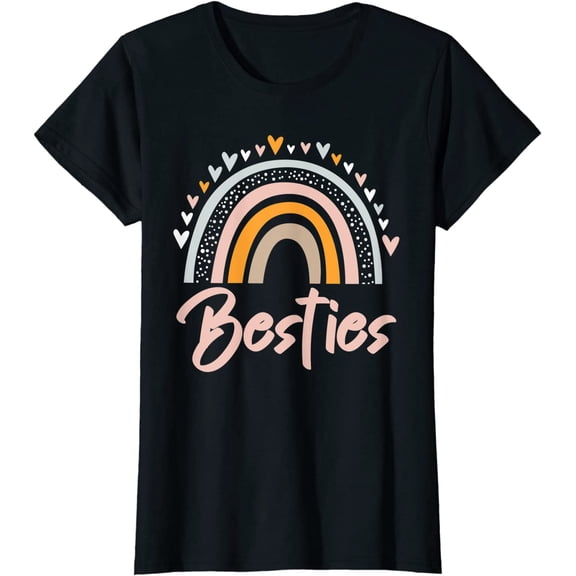Besties BFF Heart Best Friends Bestie T-Shirt