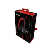 Mental Beats Pure - Earphones with mic - in-ear - over-the-ear mount - Bluetooth - wireless - black, red