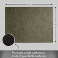 thumbnail image 4 of Luxurious Olive  Vegan Leather Placemats 4 Pack Look and Feel of Genuine Leather Infused with Copper, 4 of 6