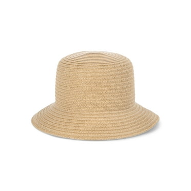 Time and Tru Women’s Bucket Hat, Dark Natural, One Size Fits Most