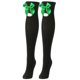 thumbnail image 4 of Calcetines largos hasta la rodilla para mujer, lisos, con lazo navideño y bola, cálidos, para mujer, 4 of 4