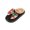 Black, variant on CHUMUD Christmas Slippers for Women - PU Upper with Colorful Bow & Plush Lining, Festive Platform Winter House Shoes Holiday Gifts