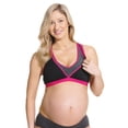 thumbnail image 2 of Cake Maternity Lotus Pumping Bra Hands Free, Maternity Sports Bra, Large, Fuchsia, 2 of 6