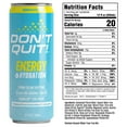 thumbnail image 5 of (3 pack) Don't Quit Clean Energy Plus Hydration Pineapple Coconut Crush 12oz, 5 of 6