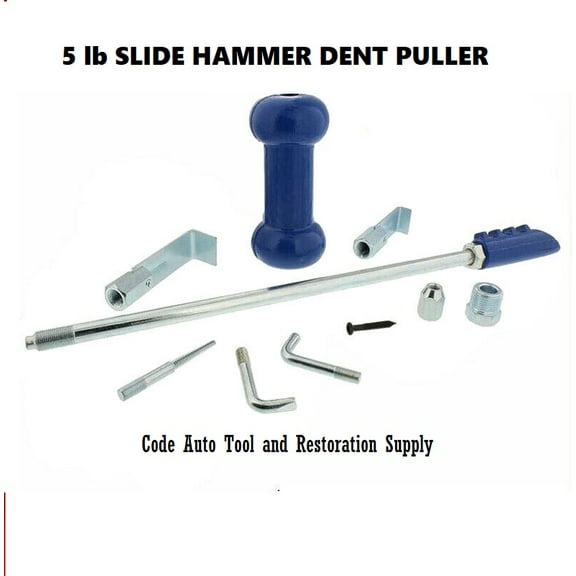 9pc Heavy Duty Dent Puller Slide Hammer Kit Car Auto Body Shop Repair Tool Set 5 lb FREE SHIPPING