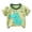 Green, variant on Baby Little Boys Graphic Dinosaur Bear Planet Puppy Printed Cotton Crewneck Pullover Summer Short Sleeved T-Shirt (White, 110)