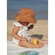thumbnail image 4 of Gorro de bebé Hatiis para niños pequeños, algodón y lino, color naranja oscuro, 4 of 9