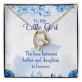 thumbnail image 4 of To My Daughter Love Between Father and Daughter Forever Necklace w Message Card, 4 of 7